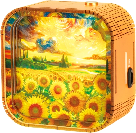 2Kids Toys 3D-Holzbausatz-Lampe Sonnenblumenfeld