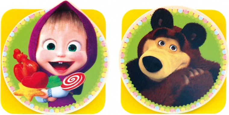 Magnetischer Clip Mascha und der Bär