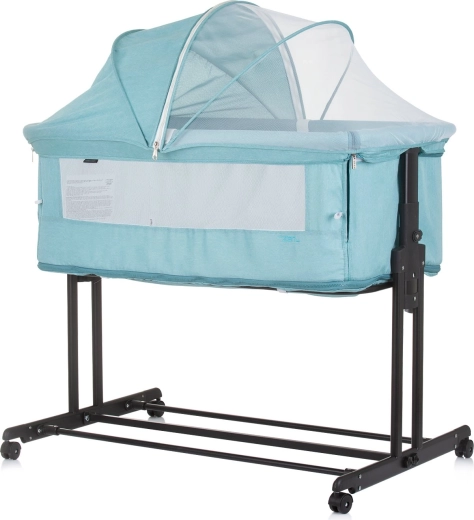 Chipolino Zen 3v1 Babybett und Beistellbett pastellgrün