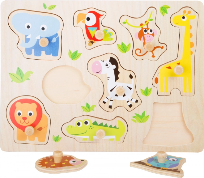 Small Foot Holz-Einlegepuzzle Zoo