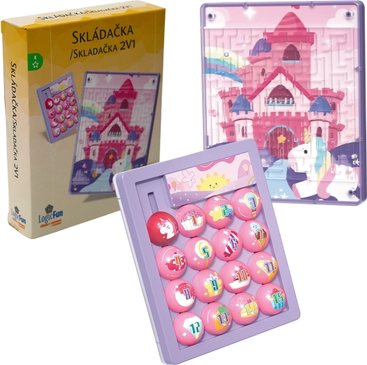 Knobelspiel Huarong Road 4 rosa