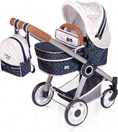 faltbarer Puppenwagen 3-in-1 mit Rucksack Top Collection 70 cm