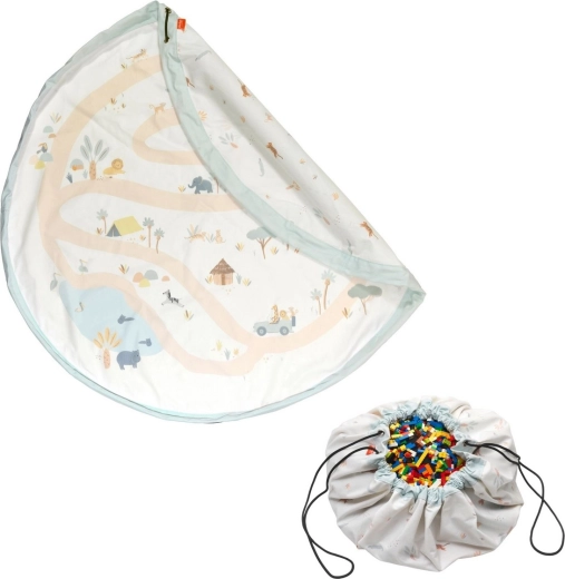 Play&Go Noomad Original Spieldecke und Spielzeugsack Jungle
