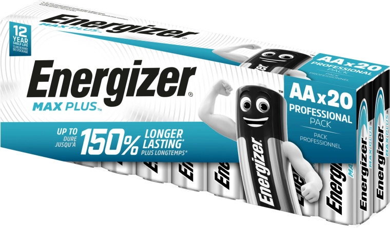 Energizer Max Plus AA Alkalibatterien 20 Stk