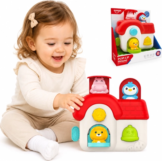 Interaktives Pop-up-Häuschen mit Tieren WOOPIE Baby