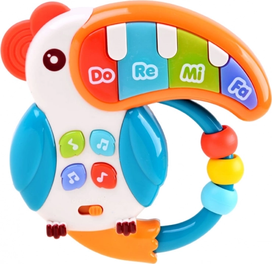 Leuchtender Schnabel und fröhliche Klänge