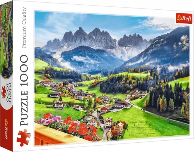 Puzzle 1000 Teile – St. Magdalena, Dolomiten, Italien Trefl