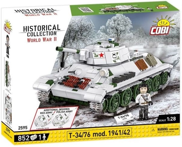 Konstruktionssatz Panzer T-34/76 Mod. 1941/42 - 852 Teile