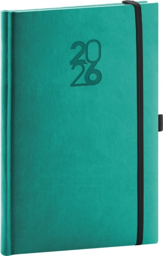 Wöchentlicher Planer Notique Aprint Top 2026 türkis 15 x 21 cm