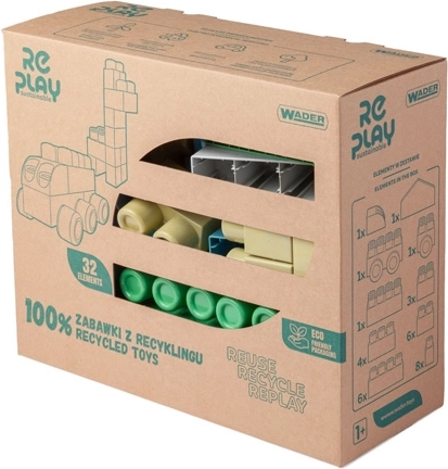 Wader RePlay Big Blocks – Set großer Bausteine (32 Stk.)
