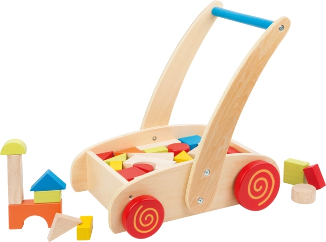 Holzlauflernhilfe mit Bausteinen SMALL FOOT
