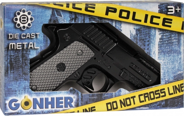 Polizeiliche Metallkapselpistole, 8 Schuss