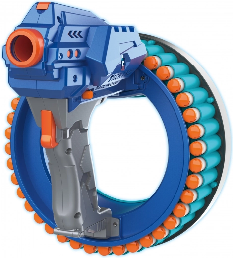Schaumstoffpistole mit rotierendem Magazin 21 cm
