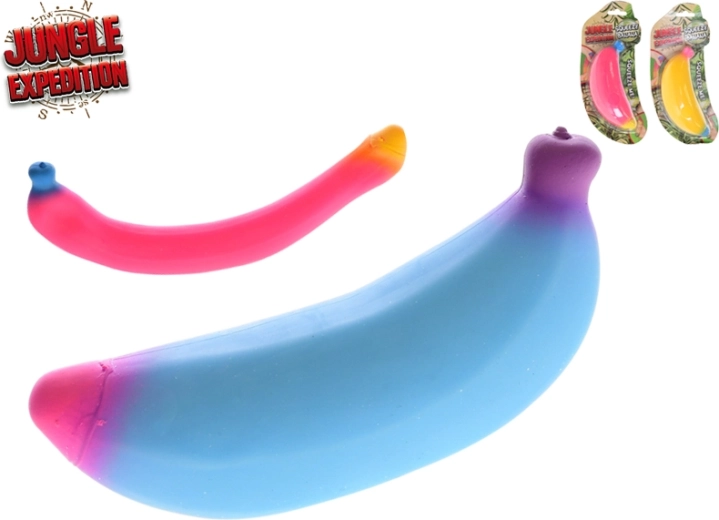Jungle Expedition Stretch-Anti-Stress-Banane 14 cm (3 Stk.)