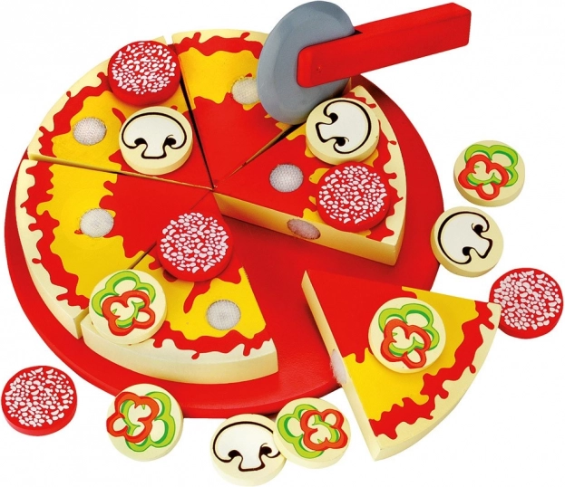 Bino Holzpizza zum Schneiden