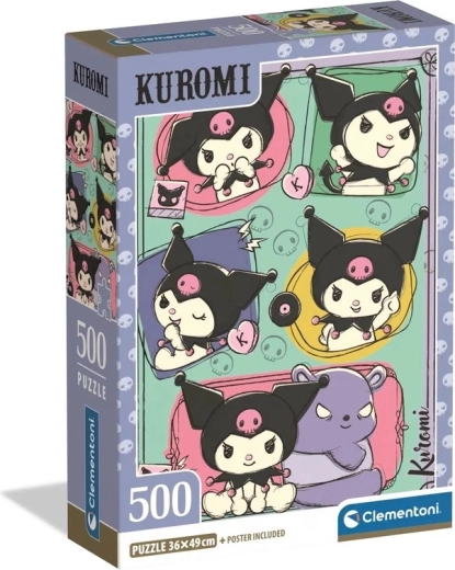 Kuromi-Puzzle in kompakter Schachtel, 500 Teile