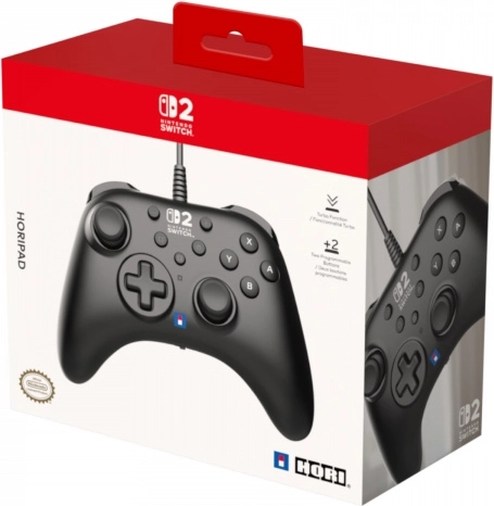 HORIPAD Turbo Gaming-Controller für Nintendo Switch 2 (schwarz)