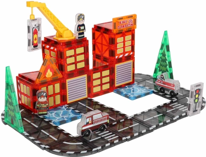Feuerwache und Stadt in einem Set
