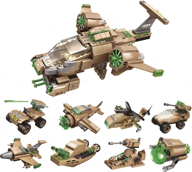 Qman Militärisches Flugzeug-Bausatz 1804