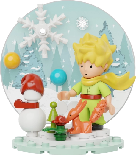 Zauberhafte Winterszene mit dem Kleinen Prinzen