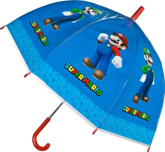 Transparenter manueller Regenschirm Super Mario