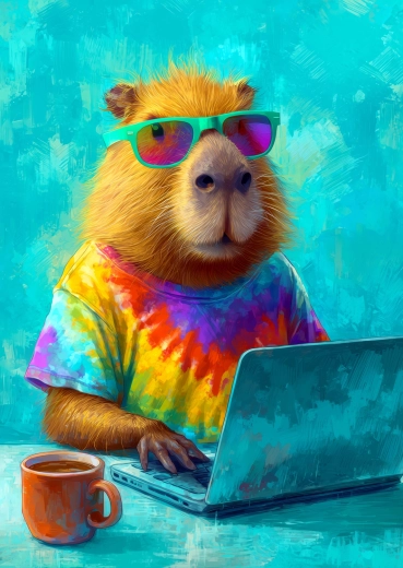 Enjoy Puzzle Coole Capybara 1000 Teile