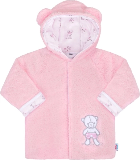 Winter-Babyjacke mit Kapuze New Baby Nice Bear, rosa