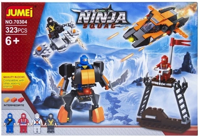 Jumei Ninja Squad Bauset 323 Teile (Ninja-Krieger) – 1 Stück
