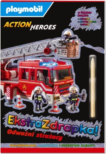 Playmobil Action Heroes – Extra Kratzbuch: Mutige Feuerwehrleute