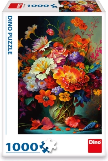 Lebendiges Blumenmotiv mit hohem Kontrast