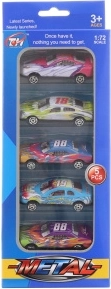 Set aus 5 Metall-Spielzeugautos
