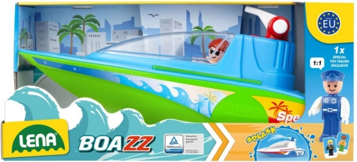 Lena Sportboot mit Wasserkanone und Pumpe