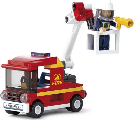 Sluban Feuerwehr – Wagen mit kleiner Plattform