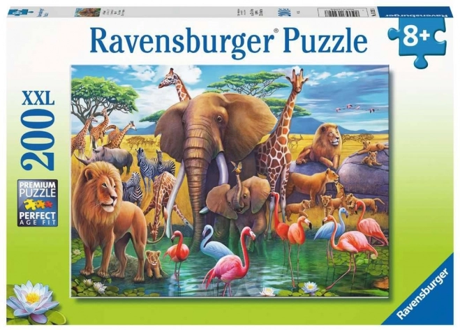Puzzle 2D mit 200 Teilen – wilde Tiere RAVENSBURGER