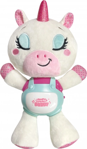 Einschlafhilfe Einhorn mit Melodien und Licht 29 cm