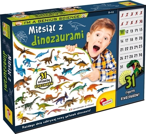 Lisciani I'm a genius Monat mit Dinosauriern – Lernset für 31 Tage