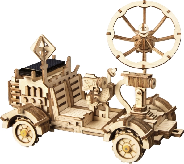 RoboTime 3D solares Mondfahrzeug – Holz-Bausatz