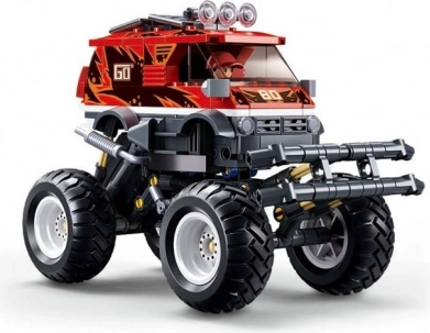 Sluban Power Bricks Pull-Back Offroad, rot, 261 Teile