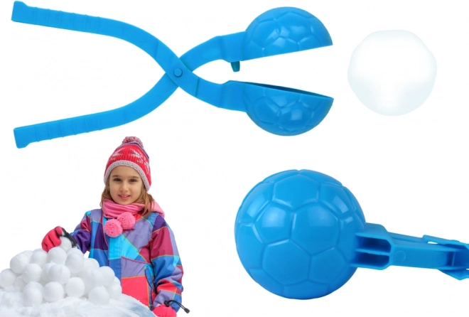 Schneeballformer mit Ballmuster, blau