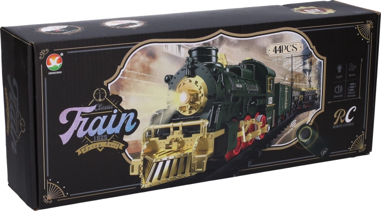 RC-Zug mit Schienen und Raucheffekten
