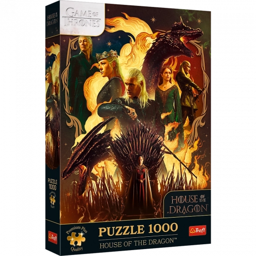 Puzzle TREFL Premium Plus Game of Thrones: Haus des Drachen 1000 Teile