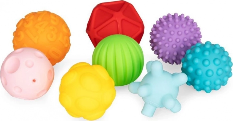 Sensorische Quetschbälle WOOPIE BABY, 8 Stück