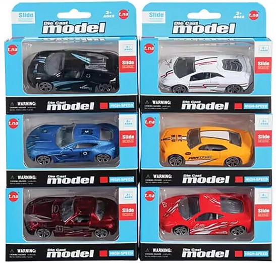 Rennauto mit freien Rädern 7,5 cm