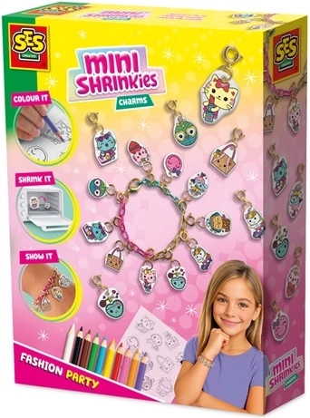 SES MiniShrinkies Modeparty – Kreativset für Anhänger und Armband