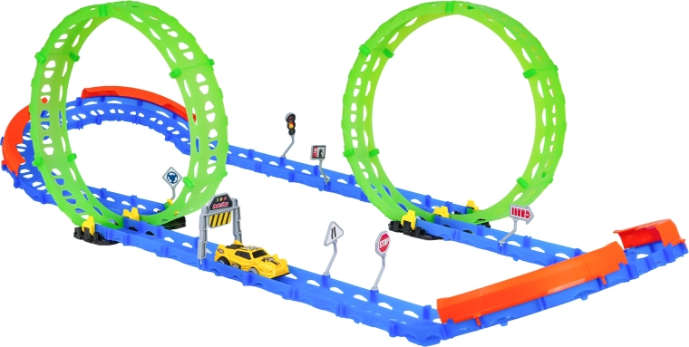 Modulare Strecke mit Sicherheitsbarrieren