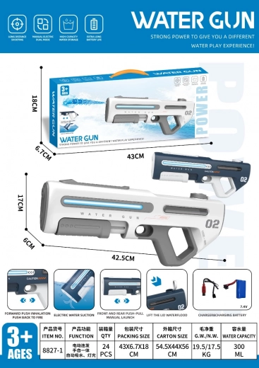 Automatische Wasserpistole mit Lichteffekten