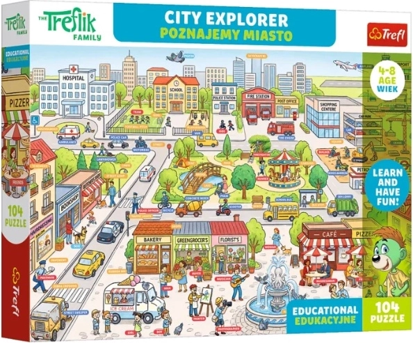Edu Puzzle 104 Teile Wir entdecken die Stadt
