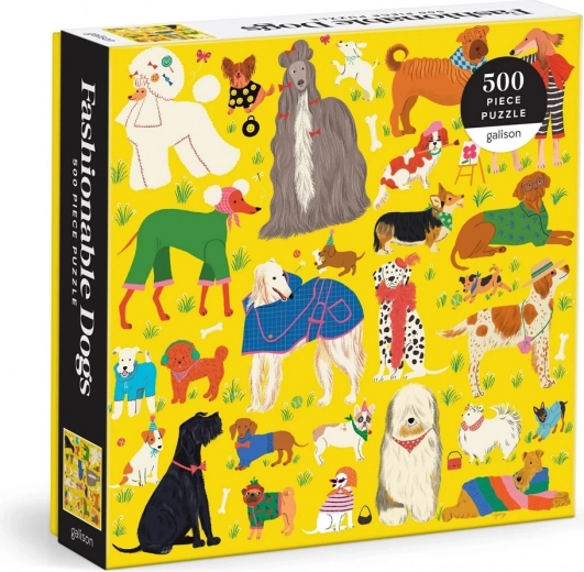 Puzzle Stilvolle Hunde 500 Teile