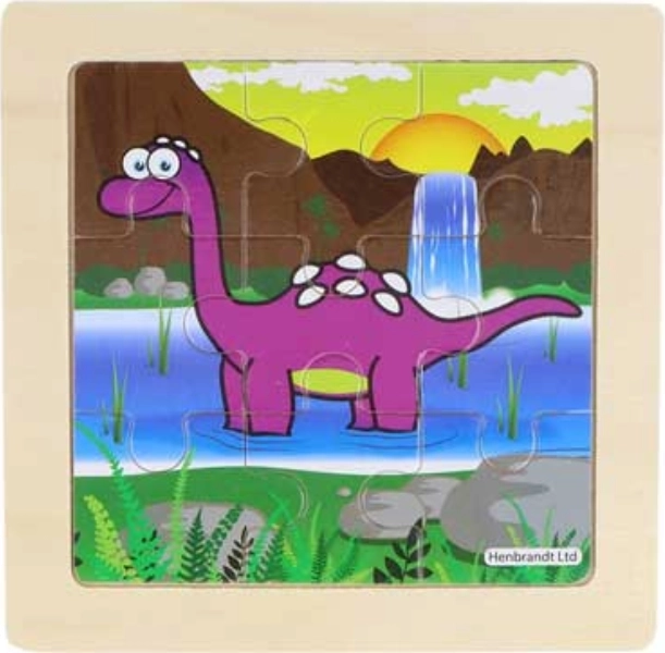 Holzpuzzle Dinosaurier 9 Teile
