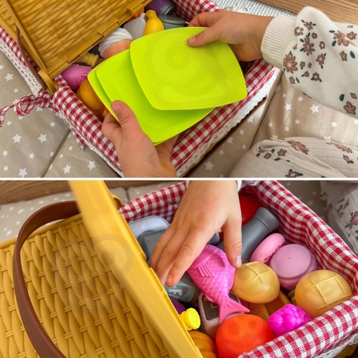 Spielspaß beim Kochen, Einkaufen und Essen